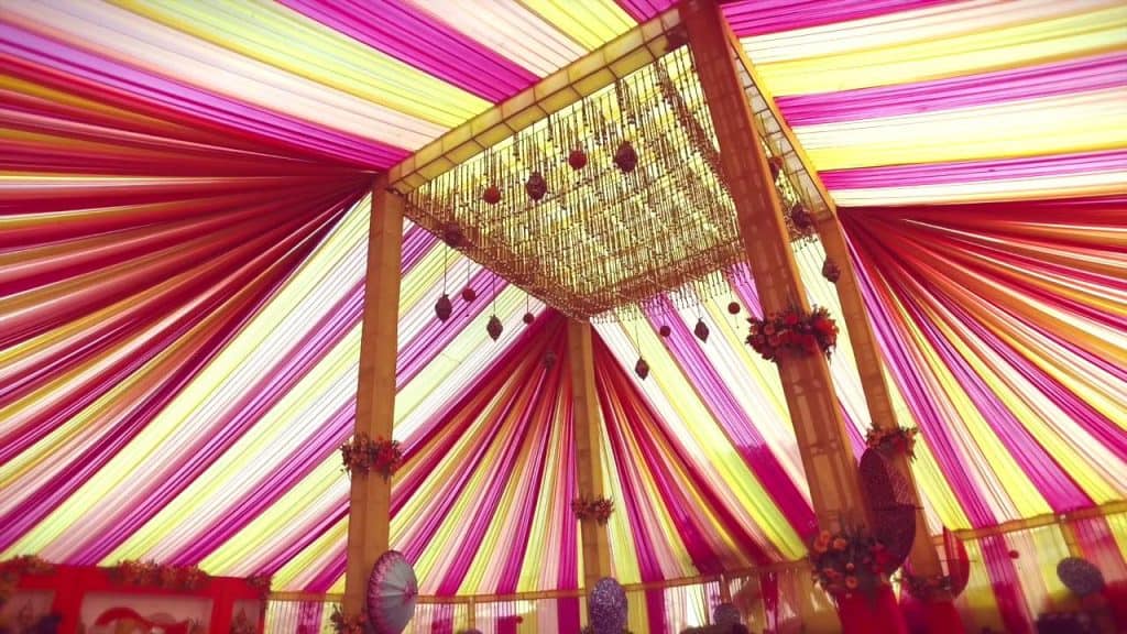 Wedding function decor at Hotel Golf View Sakura & Suites, Gurgaon